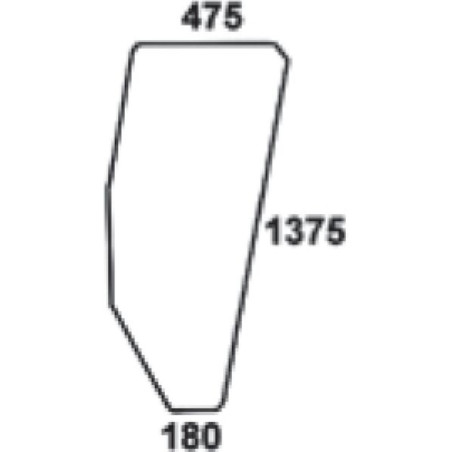 Vitre de porte UNIVERSEL D9006
