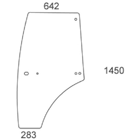 Vitre de porte gauche UNIVERSEL VA431589N