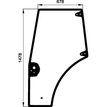 Vitre de porte gauche UNIVERSEL 87620234KR