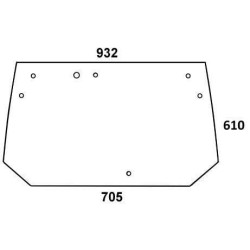 Vitre arrière UNIVERSEL 222812050010N