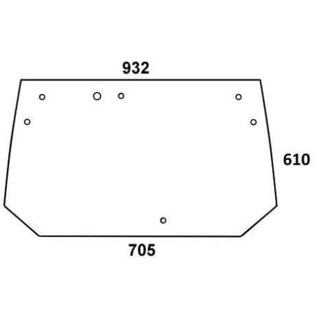 Vitre arrière UNIVERSEL 222812050010N
