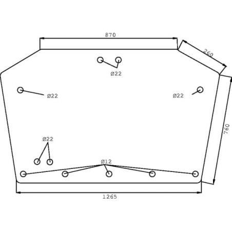 Lunette arrière UNIVERSEL D7546