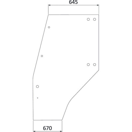 Vitre de porte complète UNIVERSEL 04400341N