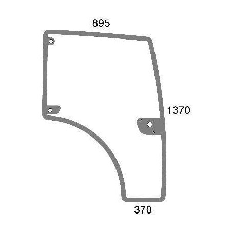 Vitre de porte complète UNIVERSEL 00142297010N
