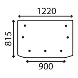 Lunette arrière UNIVERSEL D7515