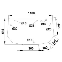 Lunette arrière UNIVERSEL 294812050120N