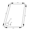 Vitre de porte UNIVERSEL D6906
