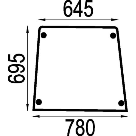 Vitre de porte UNIVERSEL 4354138N