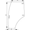 Vitre de porte CARRARO 6000106468N
