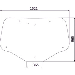 Vitre arrière UNIVERSEL 84600181N