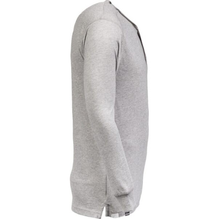Tee-shirt ML boutons gris chiné M UNIVERSEL KW207811066048