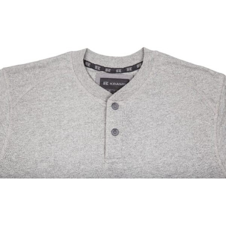 Tee-shirt ML boutons gris chiné M UNIVERSEL KW207811066048