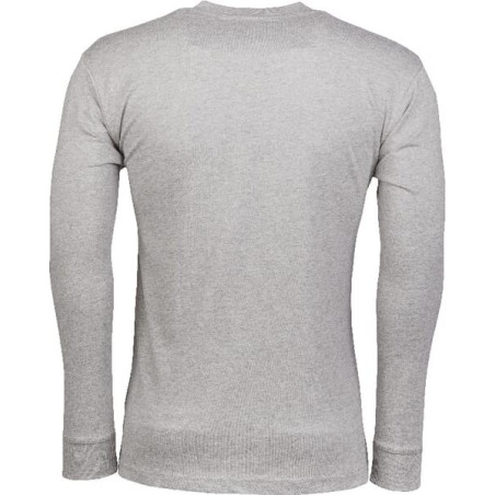 Tee-shirt ML boutons gris chiné M UNIVERSEL KW207811066048