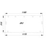 Vitre arrière inférieure UNIVERSEL D8508