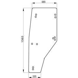 Vitre de porte gauche UNIVERSEL R141527N