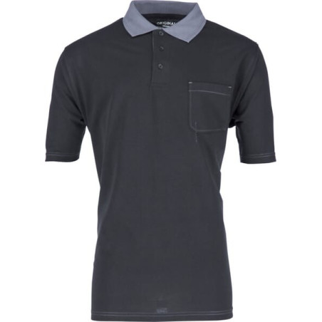 Tee-shirt polo noir-gris taille 5XL UNIVERSEL KW106730089066