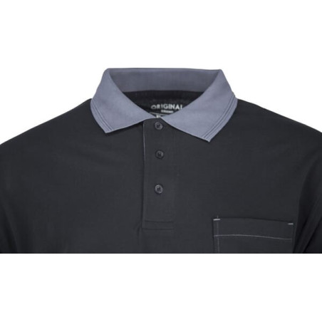 Tee-shirt polo noir-gris taille 5XL UNIVERSEL KW106730089066