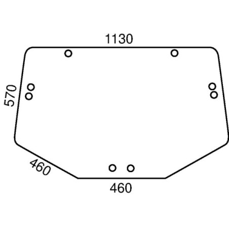 Vitre arrière UNIVERSEL L202528KR