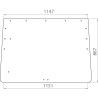 Vitre arrière UNIVERSEL D8506