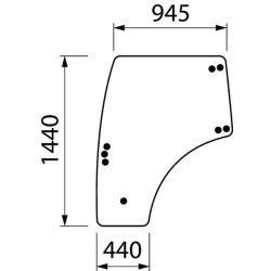 Vitre LANDINI 3679563M1