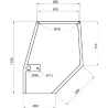 Vitre de porte UNIVERSEL D7307