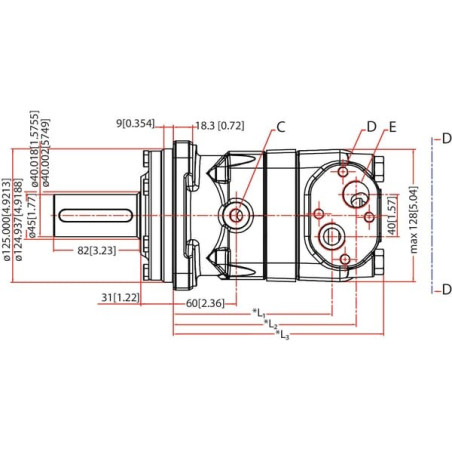 Moteur DANFOSS OMT250151B3002