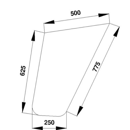 Vitre de porte CLAAS 7700669188