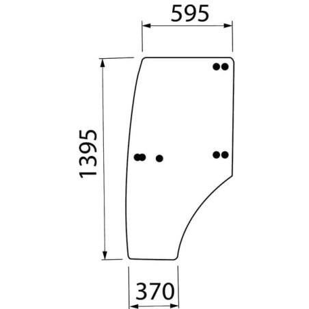 Vitre de porte complète CARRARO ER387925N