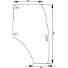 Vitre de porte CLAAS 6000106469