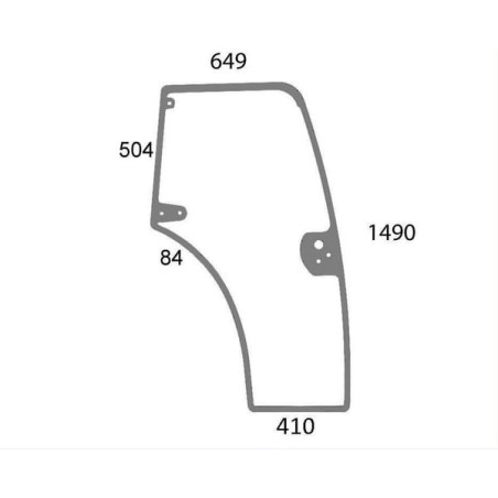 Vitre de porte droite UNIVERSEL 87301767N