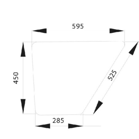 Vitre de porte UNIVERSEL D4015