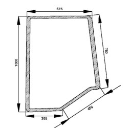 Vitre de porte UNIVERSEL D3406030