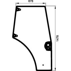 Vitre de porte droite UNIVERSEL 87620223KR