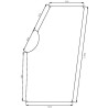 Vitre de porte UNIVERSEL D7513