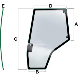 Vitre de porte VAPORMATIC VPM7451