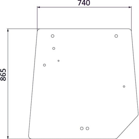 Vitre arrière UNIVERSEL 4272760M1N