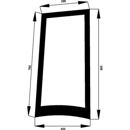 Vitre latérale CLAAS 6005029098