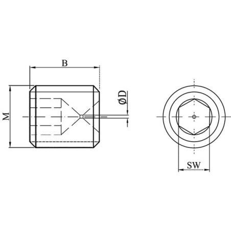 Vis UNIVERSEL SSM8807BR