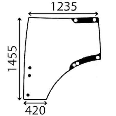 Vitre de porte gauche UNIVERSEL L212967KR