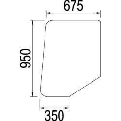 Vitre de porte CNH 3226352R1