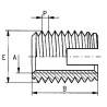 Douille à filet M3x6 UNIVERSEL 8830236