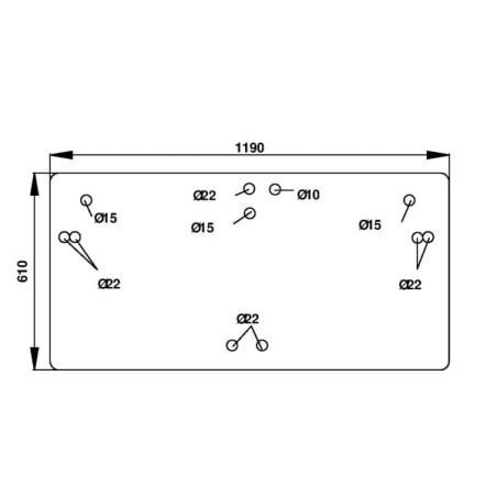 Lunette arrière UNIVERSEL D7105