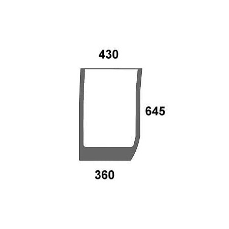 Vitre avant inférieure UNIVERSEL 87530233N