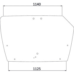 Vitre arrière UNIVERSEL 4429137N