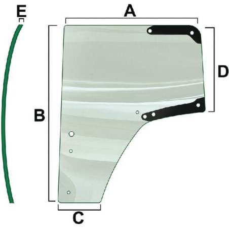 Vitre de porte VAPORMATIC VPM7468