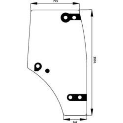 Vitre de porte UNIVERSEL 6005029097N