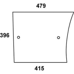 Vitre de porte UNIVERSEL L57905N
