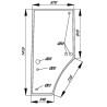 Vitre de porte UNIVERSEL R131163N