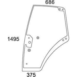 Vitre de porte UNIVERSEL 737812030021N
