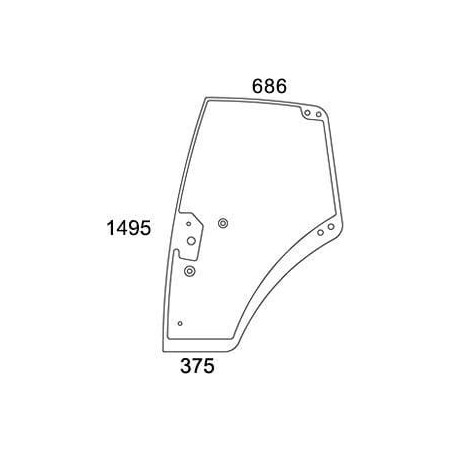 Vitre de porte UNIVERSEL 737812030021N